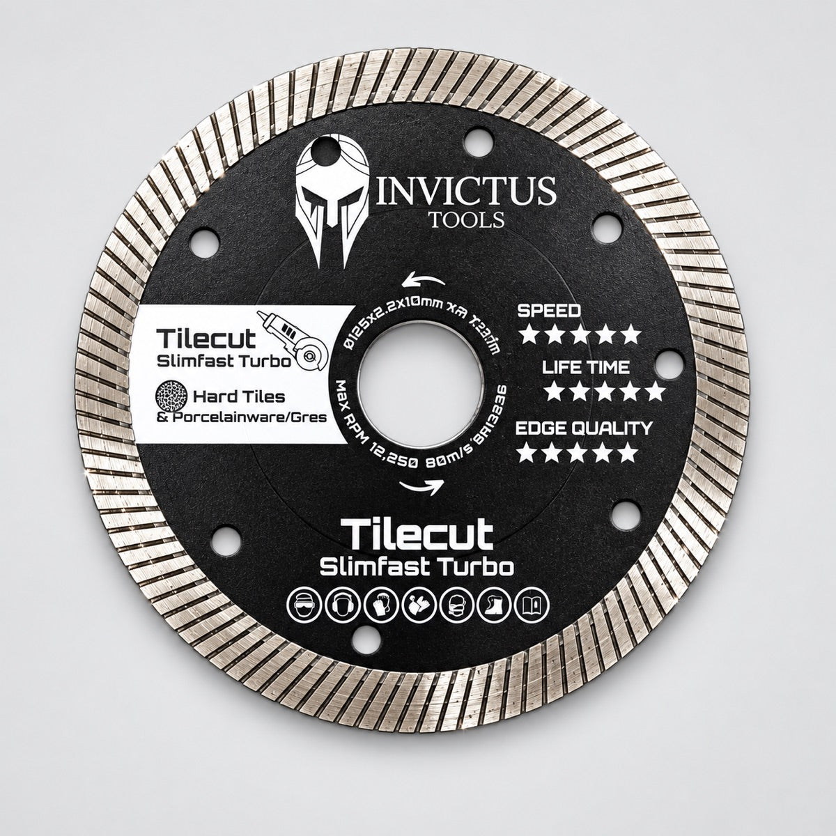 Invictus TileCut SlimFast Turbo 125 mm