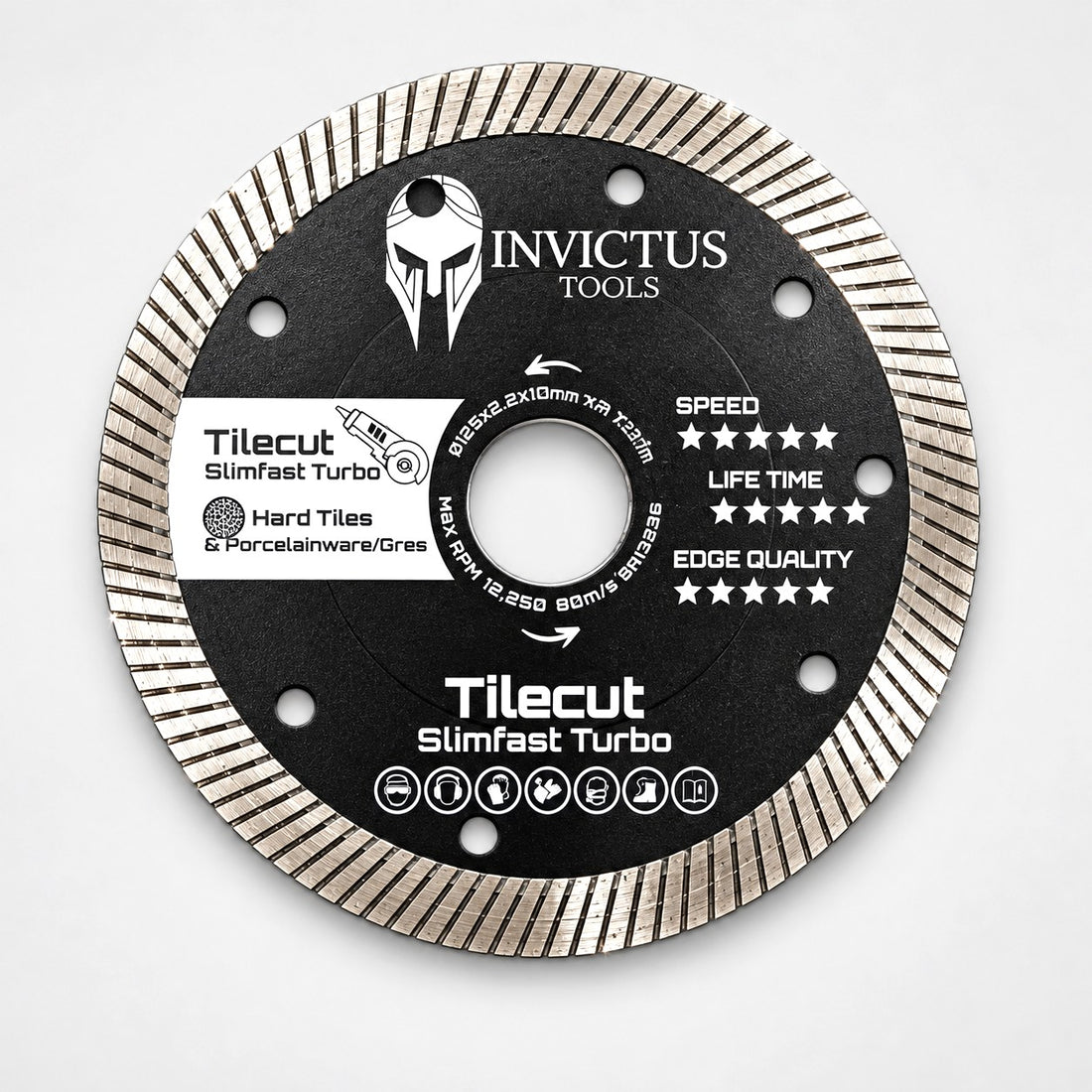 Invictus TileCut SlimFast Turbo 125 mm