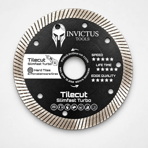 Invictus TileCut SlimFast Turbo 125 mm
